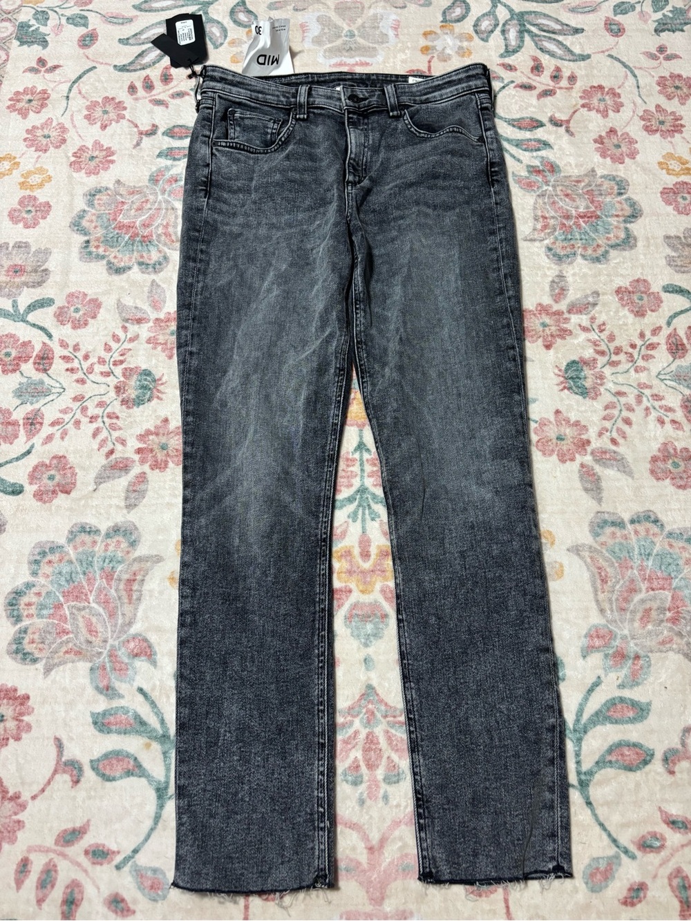 rag & bone Cate Mid rise ankle Black sage Skinny Jeans